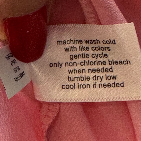 Lane Bryant Blouse sz 14/16 pink with lace bell sleeves - Picture 6 of 6